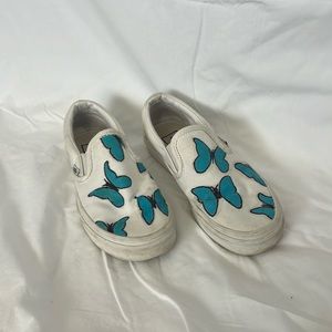Hand painted butterfly vans